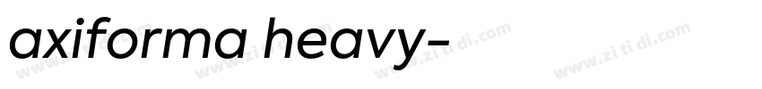 axiforma heavy字体转换